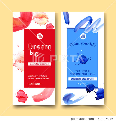 Splash color flyer design with stroke, shape Splash color flyer design with stroke, shape 62096046