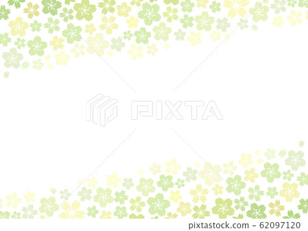 芝櫻春風圖像花紋背景(黃色)A4比率 芝櫻春風圖像花紋背景(黃色)A4比率 62097120