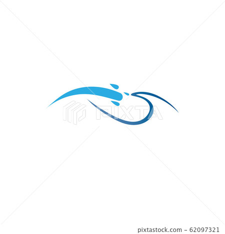 WATER WAVE SYMBOL AND ICON LOGO TEMPLATE VECTOR WATER WAVE SYMBOL AND ICON LOGO TEMPLATE VECTOR 62097321