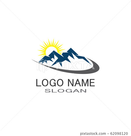 MOUNTAIN LOGO BUSINESS TEMPLATE VECTOR 62098120