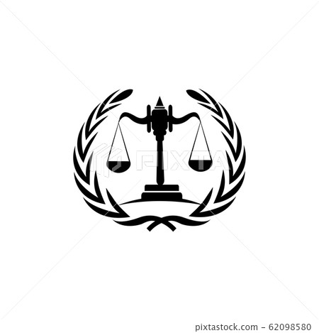 JUSTICE LOGO ILUSTRATION AND  VECTOR  TEMPLATES 62098580