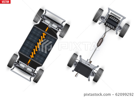 Set of Car rolling Chassis 62099292