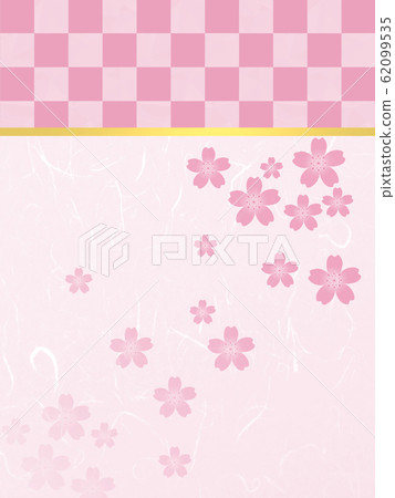 Sakura Sakura Japanese style Japanese pattern Japanese style Japanese background Japanese pattern background Washi paper checkered pattern 62099535