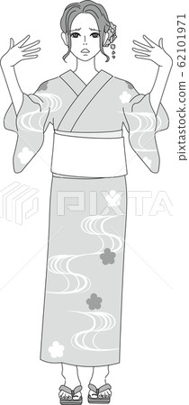 浴衣的衣服塌了。 浴衣的衣服塌了。 62101971