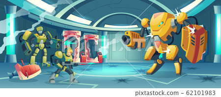 Artificial intelligence rebellion concept 62101983