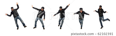 Young man with aviator glasses on white Young man with aviator glasses on white 62102391