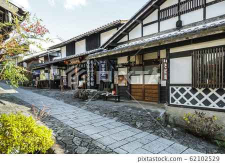 An old townscape view of the Magomejuku cobblestone slope An old townscape view of the Magomejuku cobblestone slope 62102529