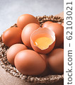 Organic chicken eggs food ingredients concept 62103021