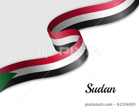 waving ribbon flag waving ribbon flag 62104095