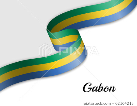 waving ribbon flag 62104213