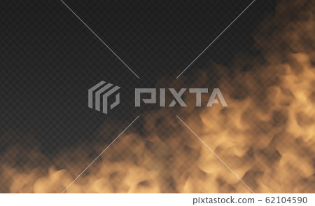 Orange fog or smoke cloud isolated on transparent background. Realistic smog, haze, mist or cloudiness effect. Orange fog or smoke cloud isolated on transparent background. Realistic smog, haze, mist or cloudiness effect. 62104590
