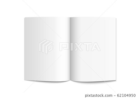 Realistic Blank white magazine 62104950