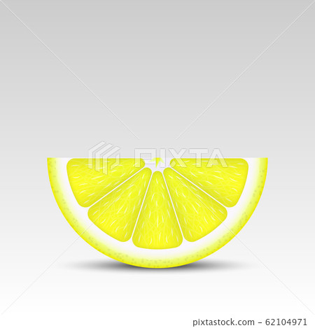 Realistic lemon slice Realistic lemon slice 62104971