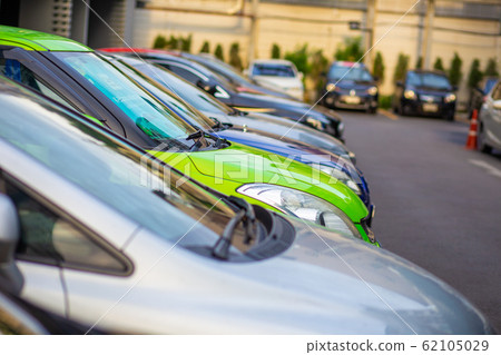 Car parking lot in modern condominium 62105029