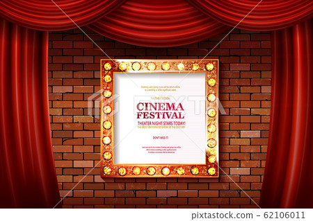 Cinema festival. Theater sign Cinema festival. Theater sign 62106011