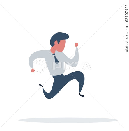 businessman run. Business concept - race to success businessman run. Business concept - race to success 62107963
