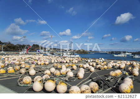 Buoy and fishing boat fishing port port 62112627