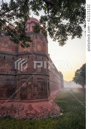 red fort fortress wall 62115232