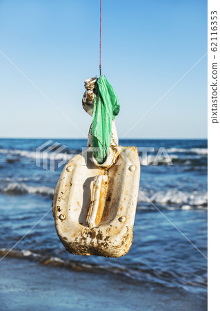 used plastic objects in a fish hook used plastic objects in a fish hook 62116353