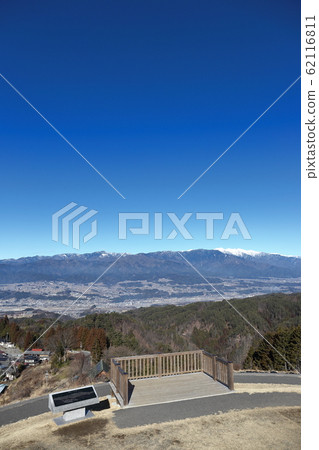 View of Central Alps from Fukushima Top Park Toyooka Village, Nagano Prefecture 62116811