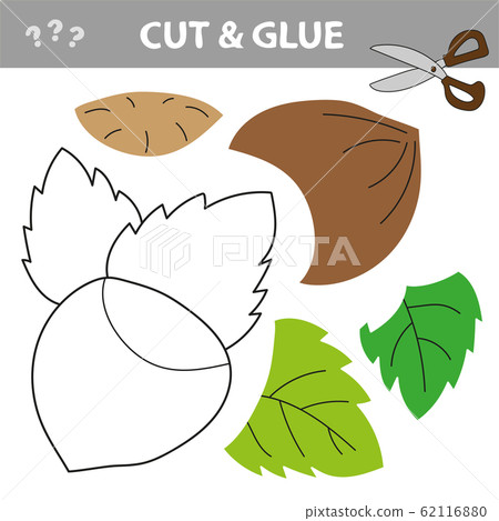 Use scissors and glue and restore the picture inside the contour with Hazelnut. Use scissors and glue and restore the picture inside the contour with Hazelnut. 62116880
