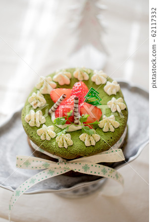 Matcha Gateau Chocolat Stock Photo