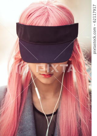 Japan Anime Cosplay. Fashion Asian Girl Outdoors. Japan Anime Cosplay. Fashion Asian Girl Outdoors. 62117917