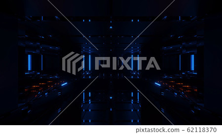 3d illustration background of a dark futuristic sci-fi tunnel corridor graphic artwork, 3d illustration background of a dark futuristic sci-fi tunnel corridor graphic artwork, 62118370