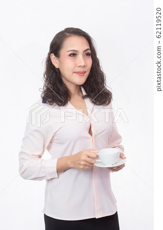 The girl and her favorite coffee 62119520