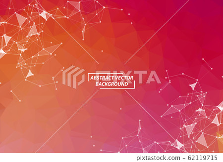 Abstract Dark Red Polygonal Space Background with - Stock Illustration ...