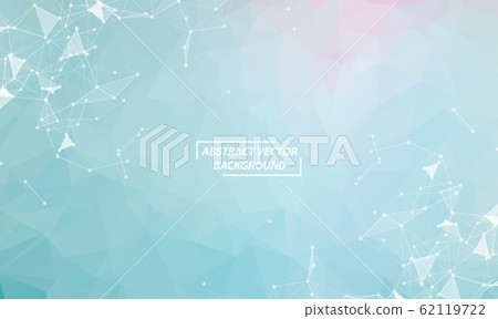 Abstract Blue Polygonal Space Background with Abstract Blue Polygonal Space Background with 62119722