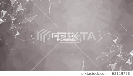 Geometric Gray Polygonal background molecule and - Stock Illustration ...