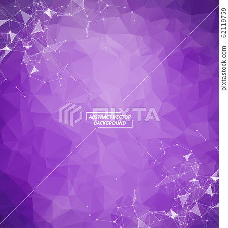 Geometric Purple Polygonal background molecule and - Stock Illustration ...