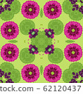Seamless fabric background with purple, lilac, pink and olive pattern 62120437
