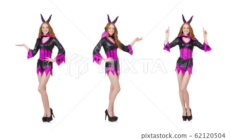 Woman isolated on the white background Woman isolated on the white background 62120504