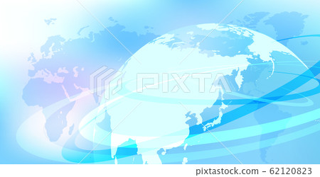 網絡數字網絡地球背景幾何圖像 62120823