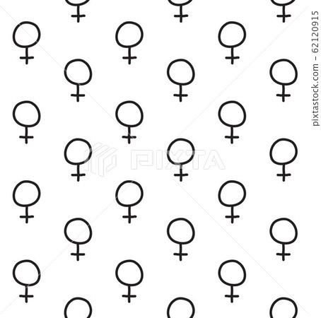 Vector seamless pattern of sketch woman symbo Vector seamless pattern of sketch woman symbo 62120915