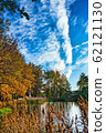 Autumn scene with view over small pond 62121130