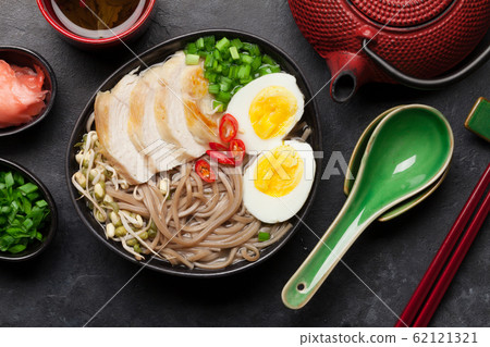 Asian noodle ramen soup 62121321