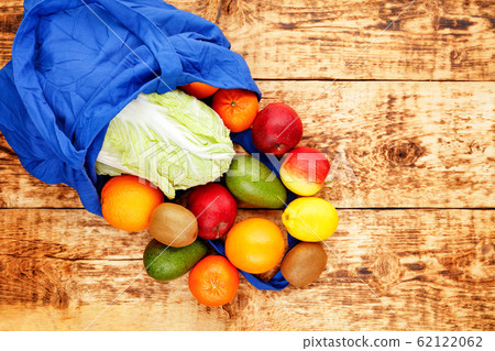 Zero waste food shopping, eco natural bag classic 62122062