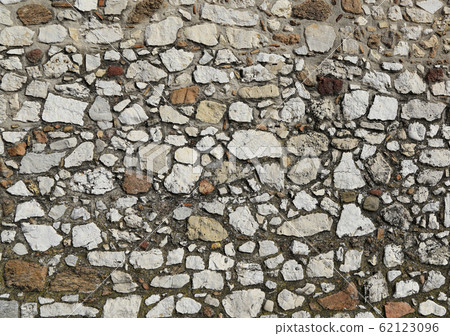 Very old stone wall texture 62123096