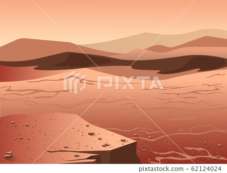 Mars surface panorama or landscape Mars surface panorama or landscape 62124024