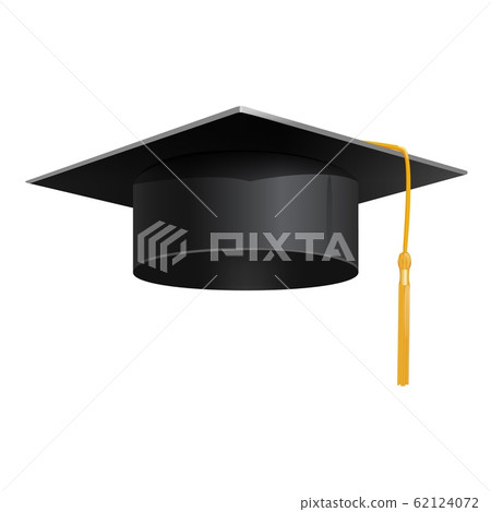 Student graduate hat on a white background. - Stock Illustration ...