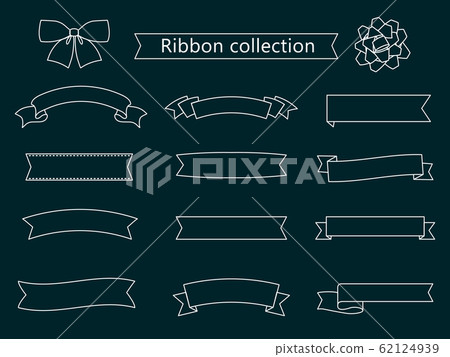 Line drawing ribbon collection Line drawing ribbon collection 62124939