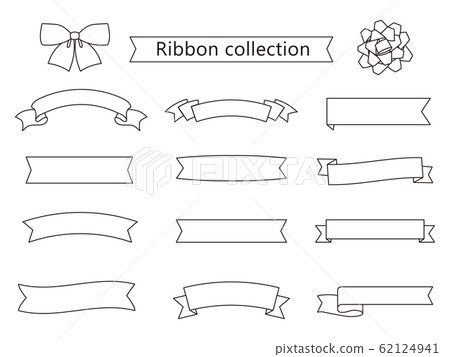 Line drawing ribbon collection Line drawing ribbon collection 62124941