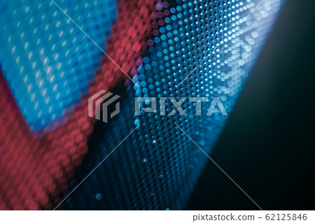 CloseUp LED blurred screen. LED soft focus CloseUp LED blurred screen. LED soft focus 62125846