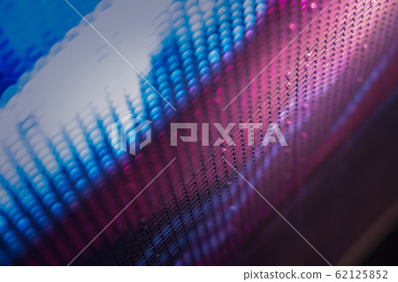 CloseUp LED blurred screen. LED soft focus CloseUp LED blurred screen. LED soft focus 62125852