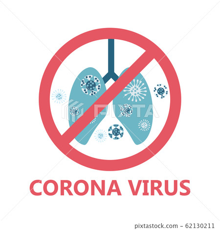 Stop coronavirus sign illustration, middle east 62130211