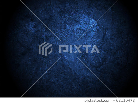 Dark blue grunge textural concrete wall background 62130478