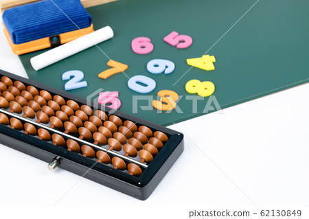 Abacus and blackboard Abacus and blackboard 62130849